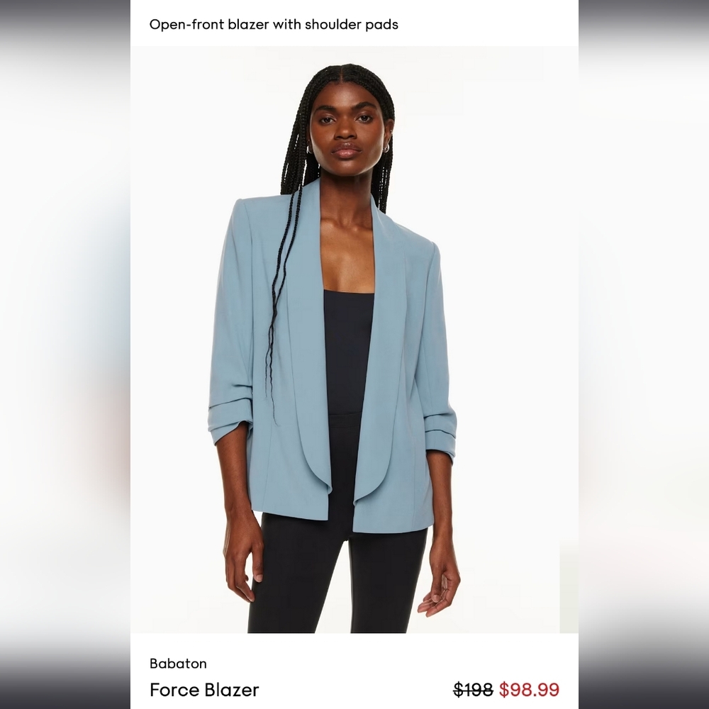 Aritzia Babaton Blue Force Blazer